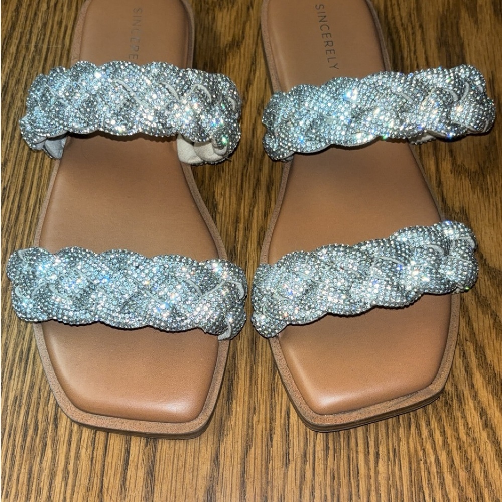 Sincerely Jules Crystal sandal size 9